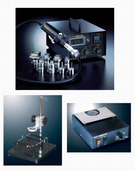 MADELL 850D Rework Station(8 Nozzles)+Fixture+Hot Plate
