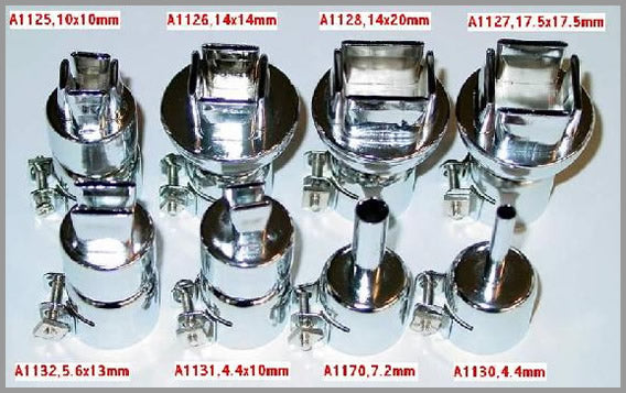 6 Hot Air Nozzles
