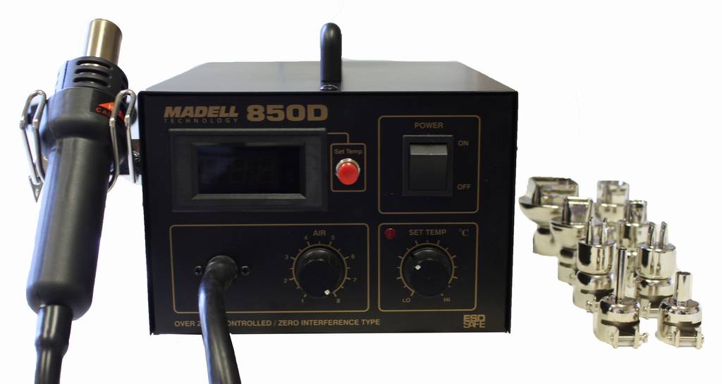 MADELL 850D Hot Air Rework Station with 4 Nozzles