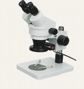 SZM7045 Binocular Microscope with ST1 Stand and Fluorescent Ring Light