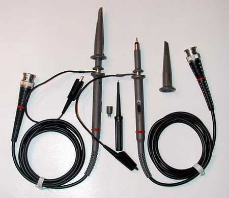 Two (2) 100 MHz Oscilloscope Probes
